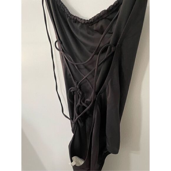 J. Crew Playa Women’s XL Black One Piece Swimwear Suit Open Back - Picture 4 of 6